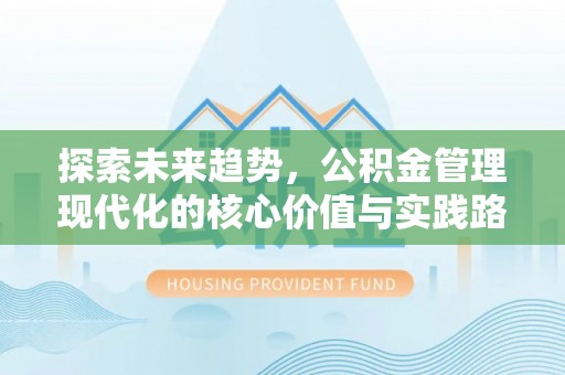 北湖探索未来趋势，公积金管理现代化的核心价值与实践路径
